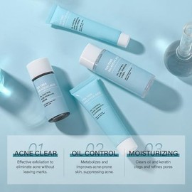 Grospe Set De Cuidado De La Piel Para Mujer, Kit De Cuidado De La Piel Con Aceite De rbol De T, Set De Regalo De 4 Piezas Con Limpiador, Tnico, Suero 