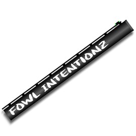 Gun Barrel Decals Fowl Itentionz Waterfowl Shotgun Sticker .75"x 11" White Vinyl Set of 3