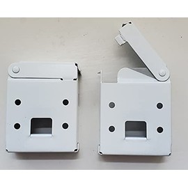 Mounting Brackets for 2.5" Horizontal Blinds in White for Faux or Real Wood. The Height of The headrail Should not be Taller Than 2.25" for This Bracket to Work.