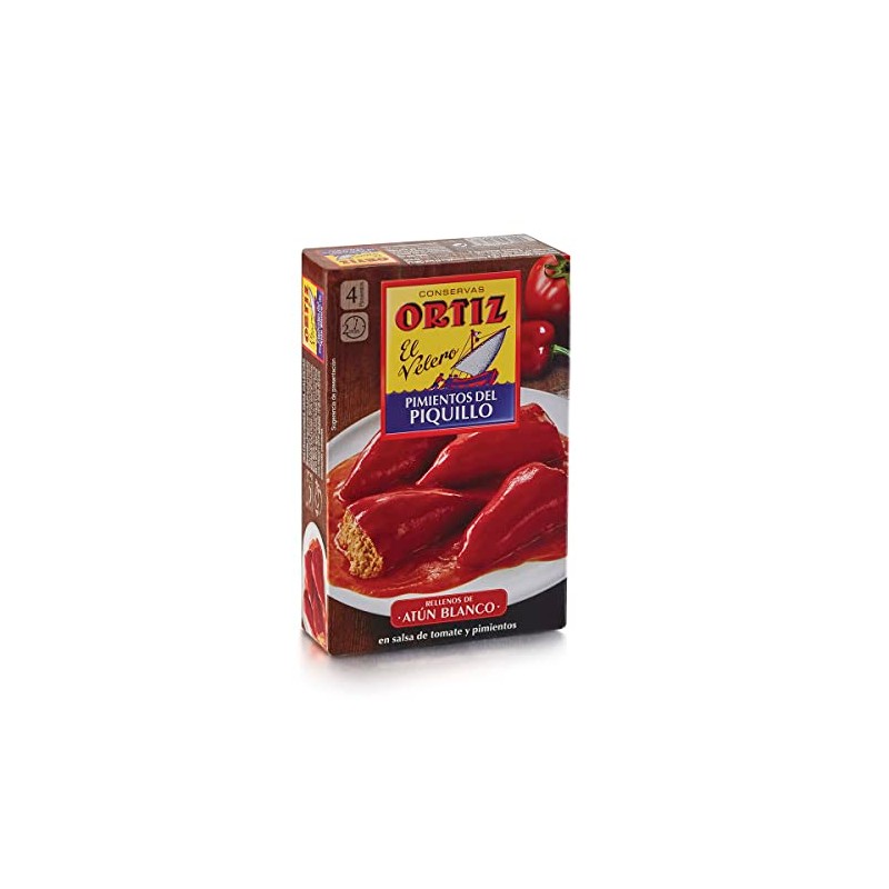 Ortiz Pimientos Piquillos Rellenos de Atún, 300 g
