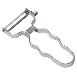 Pearl Metal Simple Use CC-1862 Peeler, Peeling, Leather Peeler, Corrugated Grip, Stainless Steel, Made in Japan