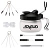 SAGUD Airbrush Clean Kit, Airbrush Cleaning Pot, Cleaning Kit with