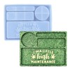 ZORESCOLEO Silicone Pallet Resin Mold Rolling Pallet Mold Storage Box