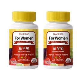 SellerHub 뉴트리디데이 포우먼 멀티비타민 미네날 90정 x 2통 (S17236695) Nutri D-Day For Women Multivitamin Mineral 90 Tablets x 2 Bottles (S17236695)