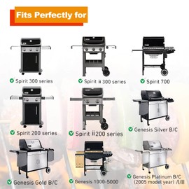 7658 Replacement Parts Grill Griddle for Weber Spirit 200 Grills, Cast Iron Griddle Plate for Weber Spirit II E-210 Series, Replacement for 7597, 7598