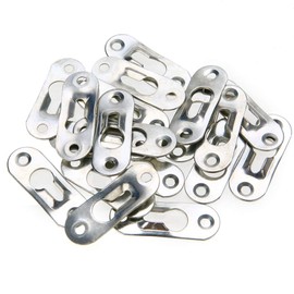 50PCS Single Keyhole Hangers Metal Keyhole Bracket Keyhole Hanging Bracket Hardware for Mirror Picture Frame Picture Frames Mirrors Cabinet