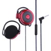 Wired Clip Headphones - 3.5mm Plug Over Ear Stereo Headphones,Running