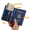 EpicGadget RFID Blocking Premium Leather Passport Holder Travel Wallet Cover