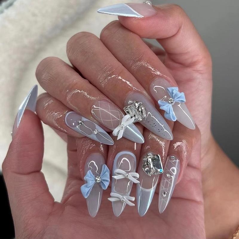 Buy 10 Get 10 Free! [Machine-Made] 24pcs Press-On Nails with