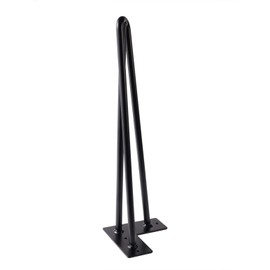 East West Consolidated Hairpin Table Legs 1/2" Solid, Set for 4 Heavy Duty 3 Rods for Desk, Bench, Stand - Various Sizes