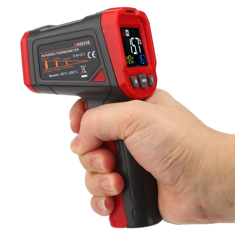 Infrared Thermometer Industrial Portable Handheld Non Contact Electronic Temperature Tester