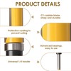 4-Piece Shank Flat Flush Trim Router Bits 1/4 Shank Set,
