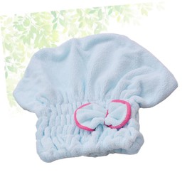 FRCOLOR Bowknot Microfiber Hair Drying Cap for Quick Absorption Lightweight Elastic Shower Cap Light for Home Gym Travel and Beauty Routines