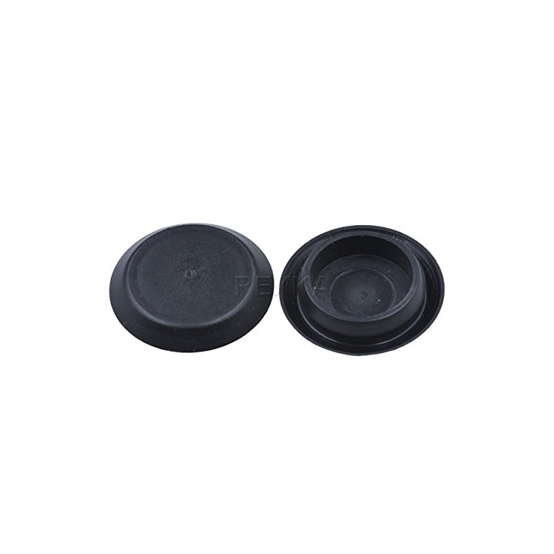Rexka 100pcs 3/4" 0.75 inch Flush Mount Black Plastic Body