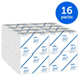 Scott Multifold Paper Towels for Small Business (08009), 9.2” x 9.4”, (4000 Towels per Case)