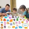 Teenzee 52 Pcs Mini Resin Animals 52 Styles Variety Tiny