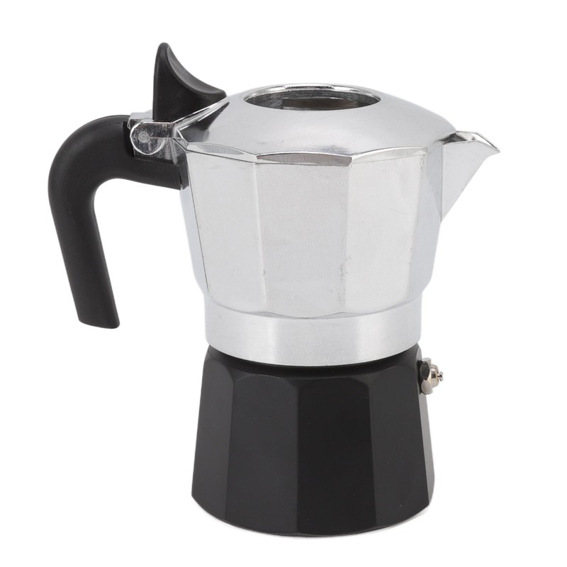 Double Valve Moka Pot Coffee Maker Pot Classic Octagonal Shape