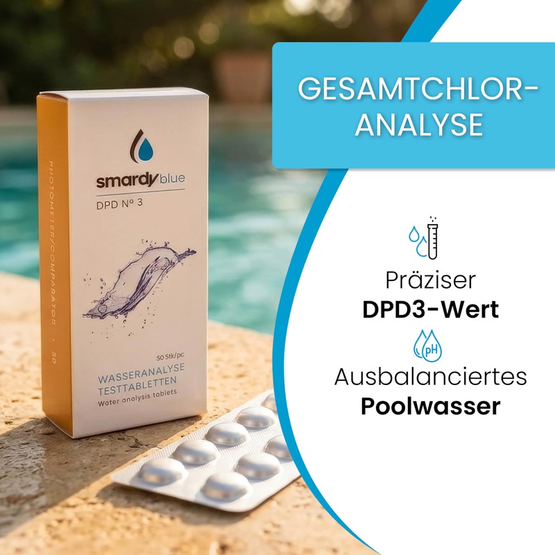 smardy 50 Photometer Test Tablets DPD3 for Analysis of Total