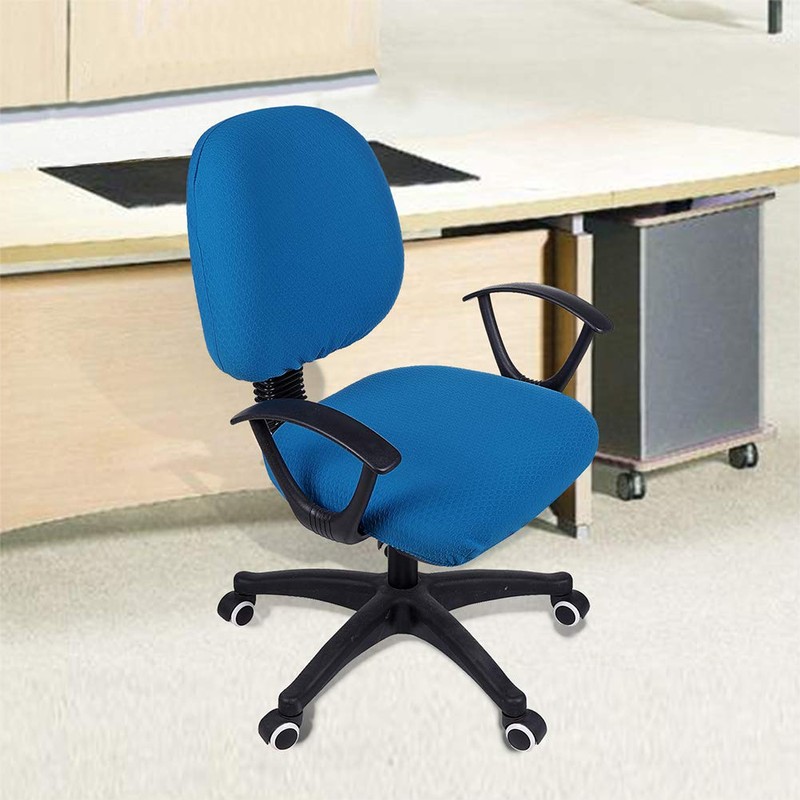 smiry Office Computer Chair Covers, Stretch Jacquard Universal Desk Rotating