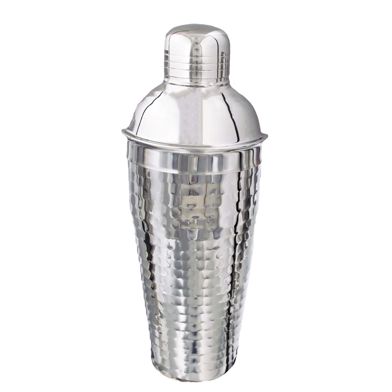 Buckingham Professional Stainless Steel Cocktail Set 500 ml, Hammered Effect