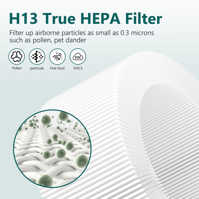 Harebery 2 Pack Z-1000 Filter Replacement + 4 Extra Activated