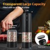 2Pack Electric Salt and Pepper Grinder Set USB Rechargeable with