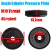 Yakamoz M10 Thread Angle Grinder Pressure Plate, Quick Release Self-Locking