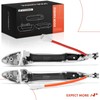 A-Premium Rear Driver and Passenger Side Exterior Door Handle Compatible