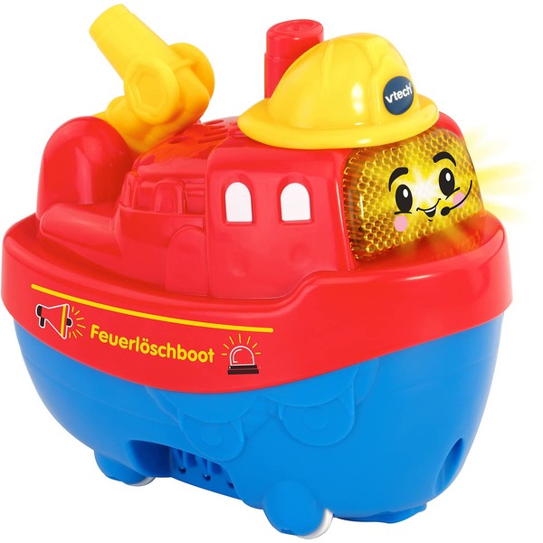 VTech Tut Tut Baby Badewelt - Feuerlöschboot – Interaktives Badespielzeug mit Musik, Geräuschen und Lichtern – Für Kinder von 1-5 Jahren