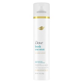Dove Advanced Dry Shampoo Fresh Coconut Refresh & Revive Hair Without Water for Clean & Fresh Hair 7.3 oz