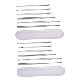 Ipetboom Ear Wax Removal Tool Kit Durable Ear Spoon Set with Storage Box for Adults