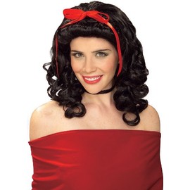 Rubies Costume Co 51225R Storybook M-dchen Schneewittchen Per-cke Schwarz