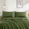 2 Pack Standard Pillow Cases, Microfiber Pillowcases Dark Olive Green