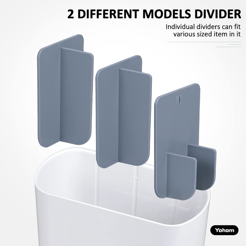 YOHOM Kitchen Scrub Brush Holder for Sink Sponge Caddy Countertop