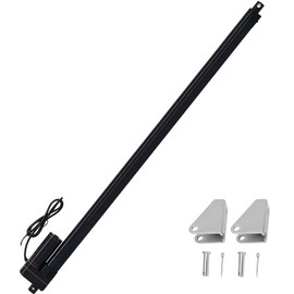JQDML 40 Inch High Speed 1.34"/sec Linear Actuator 12V 88lbs/400N IP65 Waterproof Linear Motion Actuator with Mounting Brackets