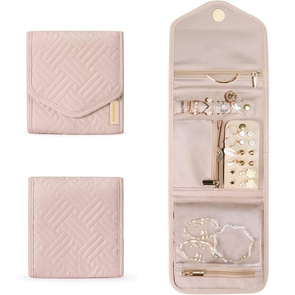 SXCCNW Jewellery Roll Organiser Bag, Travel Jewellery Storage, Jewellery Organiser