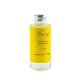 Corincraft Happy Stones Refresher Oil 100ml –100% Natural Aromatherapy Blend for Uplift & Positivity & for Use on Aromatherapy Happy Stones | Concentrated, Long-Lasting | Handcrafted in The UK