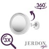 JERDON 9.75-Inch Wall Mount zmskrup Mirror - 3X Magnification &