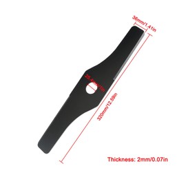 TopHomer Steel Brush Cutter Blade, 13 Inch Trimmer Sawtooth Weed Eater Sting Trimmer Blade Replacement, Black