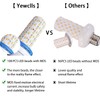 Yewclls LED Flame Effect Light Bulb, 4 Modes E26 Base