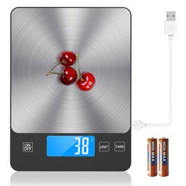 NASA-Grade 33lb Digital Kitchen Scale, Precisely Measures Grams and Ounces for Baking and Cooking,304 Stainless Steel