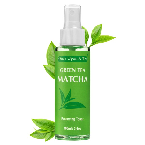 Green Tea Matcha Facial Toner, Alcohol-Free, All Natural Face Spray, Best Pore Minimizer & Calming Skin Treatment for Sensitive, Refreshing, Dry & Combination Types, Prep for Serum & Moisturizer