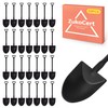 ZukoCert 60 Pcs Mini Shovel Spoons for Desserts, Tiny Plastic