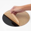ZESABGE 30 cm Acrylic Plate Black Acrylic Discs Round Plastic