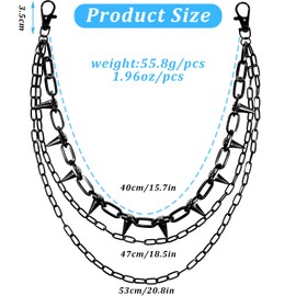 YQQYG Pant Chain, Chains for Pants Metal Pocket Chains Biker Chain Unisex for Motorcycle Punk Style Cool Gifts
