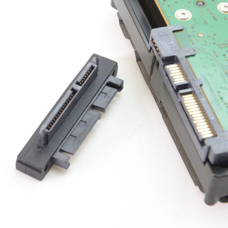 chenyang SATA Male to SATA Female 90 Degree Down Angled