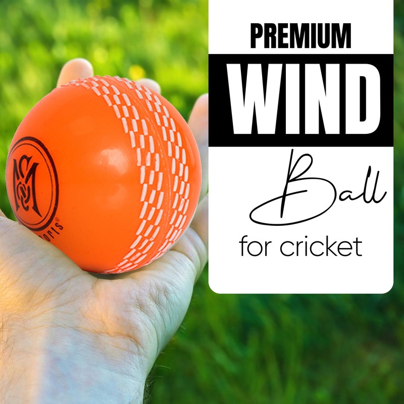 Mozi Sports Wind Cricket Balls - Indoor & Outdoor Soft