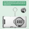 M METERXITY Keyless Combination Lock, 3.78" Zinc Alloy Mechanical Password