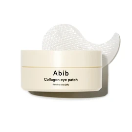 Abib Collagen Eye Patch Jericho Rose Jelly 60 Patches, Korean Under Eye Patches for Puffy Eyes and Dark Circles, Anti-Wrinkle, Collagen, Caffeine, Niacinamide, Ceramide, Antioxidant, Skin Care