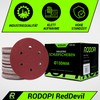 RODOPI RedDevil Sandpaper 150 mm Velcro Sanding Discs Grit 40-320
